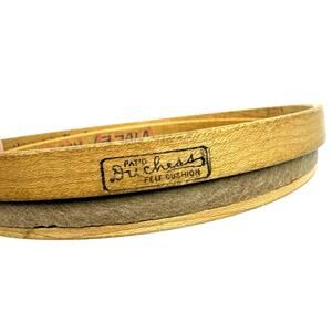 Vintage Duchess Embroidery Hoop 5 Inch Felt Cushion Lined Wooden Round Circle